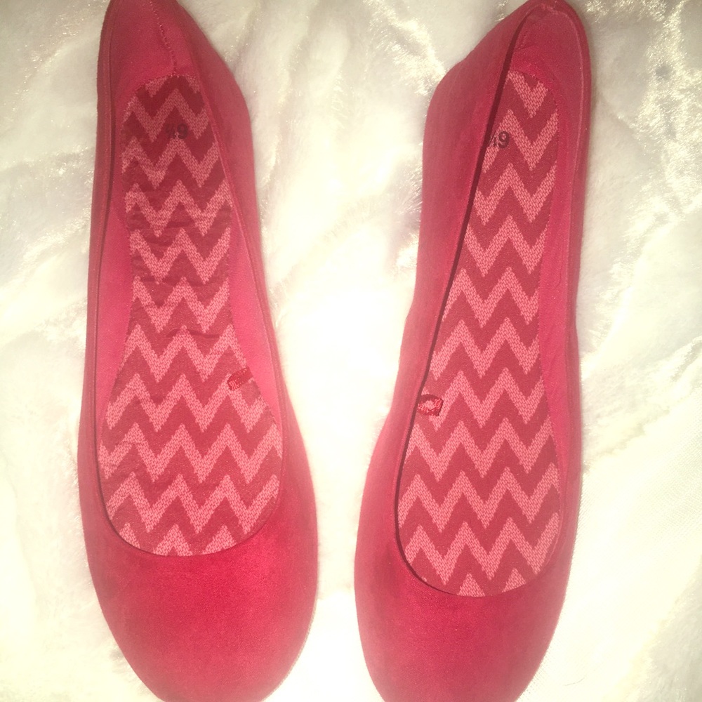 Red flats.  Never worn